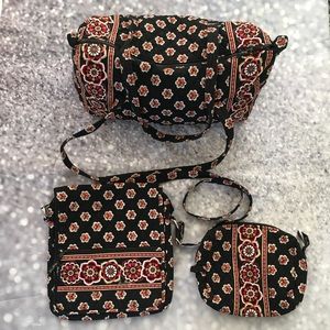 Vera Bradley Pirouette 3 piece set bags